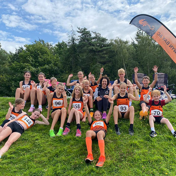 Children at athletics event in North Wales